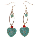 Colorful  Heart Dangle-Earrings #LQE3023