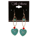 Colorful  Heart Dangle-Earrings #LQE3023