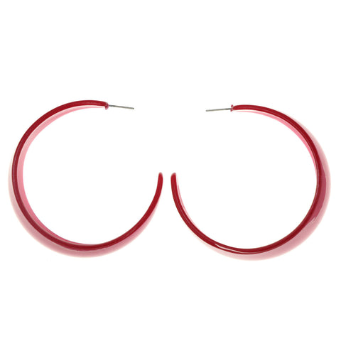 Pink Acrylic Dangle-Earrings #LQE3035