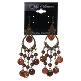 Colorful  Flower Antique Dangle-Earrings #LQE3045