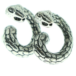 Snake Stud-Earrings Silver-Tone