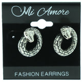 Snake Stud-Earrings Silver-Tone