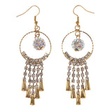 Colorful  AB Finish Dangle-Earrings #LQE3060