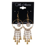 Colorful  AB Finish Dangle-Earrings #LQE3060