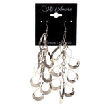 Silver-Tone Metal Dangle-Earrings #LQE3088