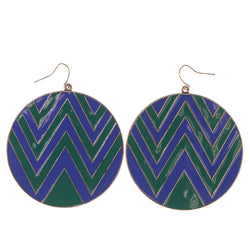 Colorful  Chevron Dangle-Earrings #LQE3205