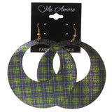 Colorful  Plaid Dangle-Earrings #LQE3207