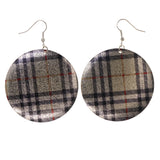 Colorful  Plaid Dangle-Earrings #LQE3226