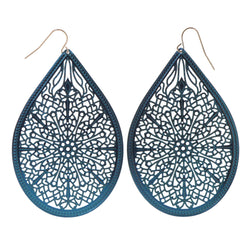 Colorful  Filigree Dangle-Earrings #LQE3240