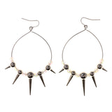 Colorful  AB Finish Spike Dangle-Earrings #LQE3248