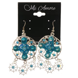 Colorful  Flower Ship Wheel Dangle-Earrings #LQE3249