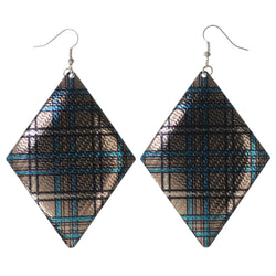 Colorful  Plaid Dangle-Earrings #LQE3257