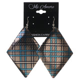 Colorful  Plaid Dangle-Earrings #LQE3257