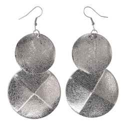 Silver-Tone Metal Dangle-Earrings #LQE3379