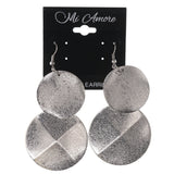 Silver-Tone Metal Dangle-Earrings #LQE3379