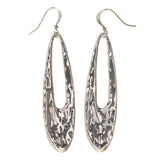 Silver-Tone Metal Dangle-Earrings #LQE3444