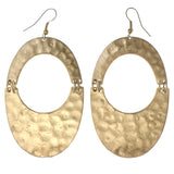 Gold-Tone Metal Dangle-Earrings #LQE3463