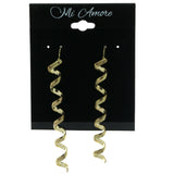 Gold-Tone Metal Drop-Dangle-Earrings