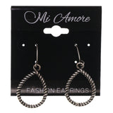 Silver-Tone Metal Dangle-Earrings #LQE3515