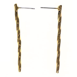 Gold-Tone Metal Dangle-Earrings #LQE3549