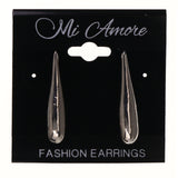 Silver-Tone Metal Dangle-Earrings #LQE3551