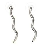 Silver-Tone Metal Dangle-Earrings #LQE3552