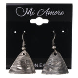 Silver-Tone Metal Dangle-Earrings #LQE3554