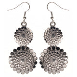 Silver-Tone Metal Dangle-Earrings #LQE3598