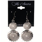 Silver-Tone Metal Dangle-Earrings #LQE3598