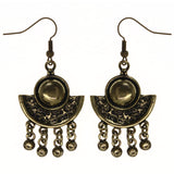 Gold-Tone Metal Dangle-Earrings #LQE3599