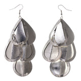 Silver-Tone Metal Chandelier-Earrings #LQE3683