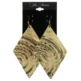 Gold-Tone Metal Dangle-Earrings