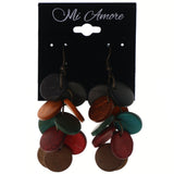 Colorful Wooden Dangle-Earrings #LQE3767