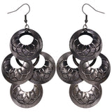 Silver-Tone Metal Dangle-Earrings #LQE3779