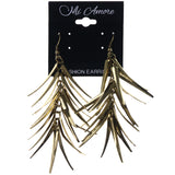 Gold-Tone Metal Dangle-Earrings #LQE3795