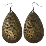 Gold-Tone Metal Dangle-Earrings #LQE3839