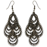 Gold-Tone Metal Chandelier-Earrings #LQE3842