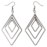 Silver-Tone Metal Dangle-Earrings #LQE3869