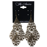 Gold-Tone Metal Dangle-Earrings #LQE3875