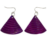 Purple Shell Dangle-Earrings #LQE3911