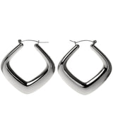 Gold-Tone Acrylic Hoop-Earrings #LQE3915