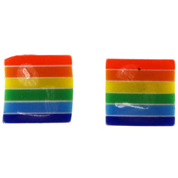 Rainbow Stud-Earrings Colorful #LQE3931
