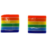 Rainbow Stud-Earrings Colorful #LQE3931