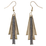 Sparkling Glitter Dangle-Earrings Gold-Tone & Silver-Tone Colored #LQE3938