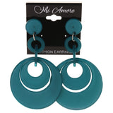 Blue Acrylic Drop-Dangle-Earrings #LQE3945