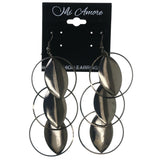 Silver-Tone Metal Dangle-Earrings #LQE3949