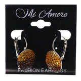 Ombre Dangle-Earrings Orange & Brown Colored #LQE4000
