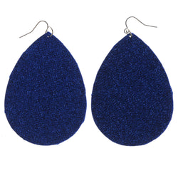 Blue Metal Dangle-Earrings