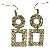 Gold-Tone Metal Dangle-Earrings