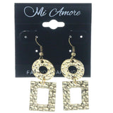 Gold-Tone Metal Dangle-Earrings